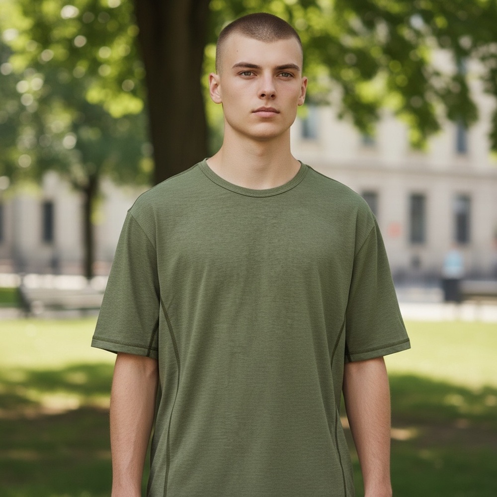 lululemon Forest Green Short Sleeve Tee